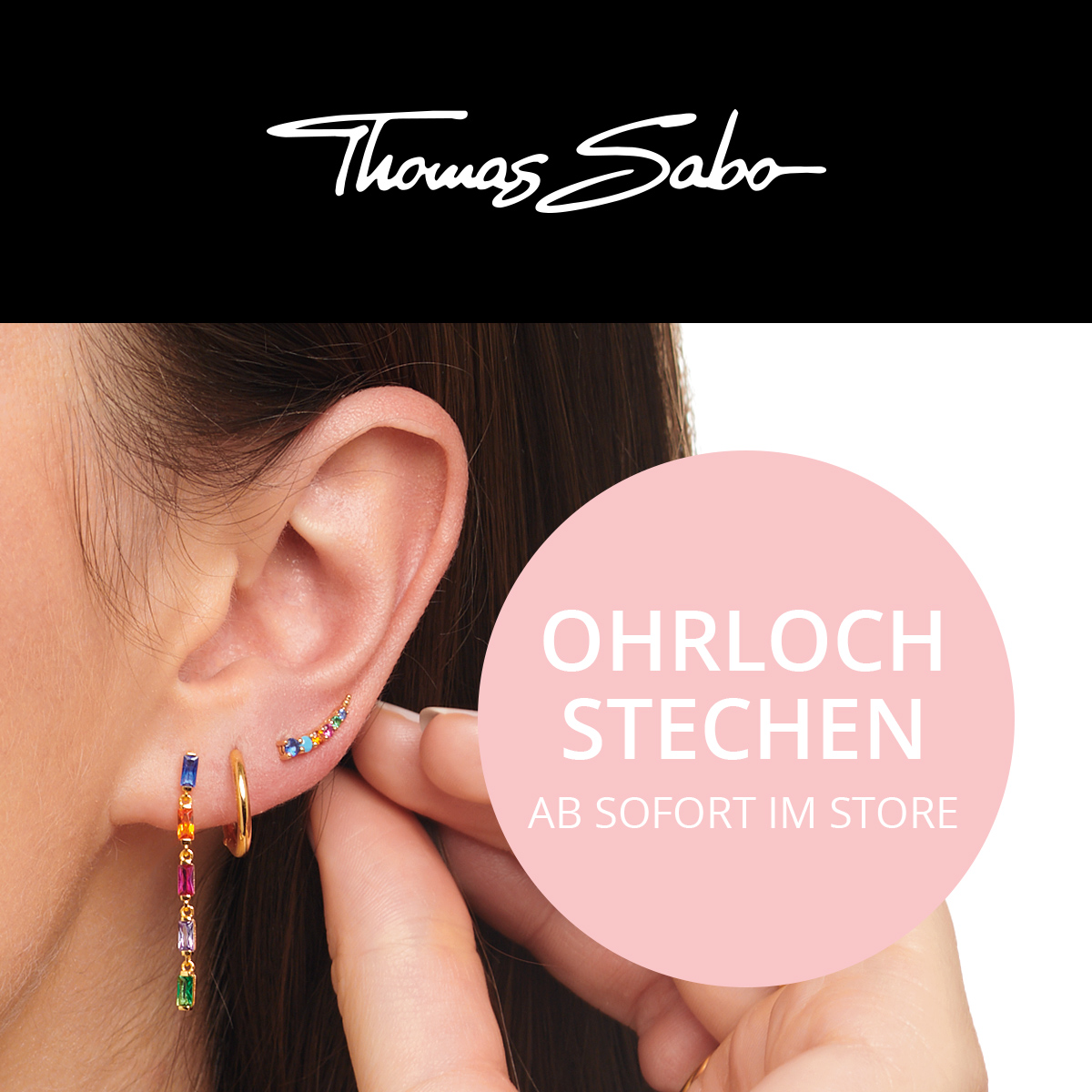 Ohrloch stechen bei Thomas Sabo in der Mall of Berlin Ohrloch stechen bei Thomas Sabo in der Mall of Berlin