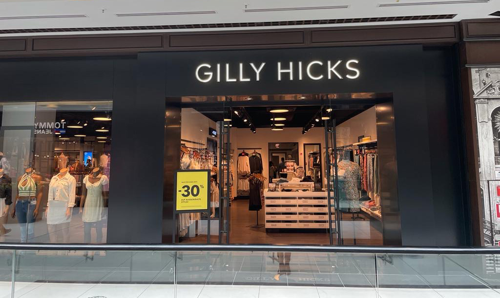Gilly Hicks in der Mall of Berlin