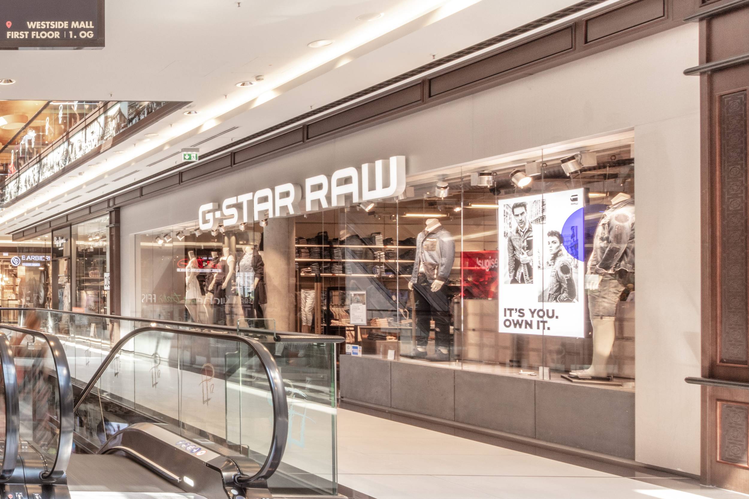 G-Star Raw in der Mall of Berlin