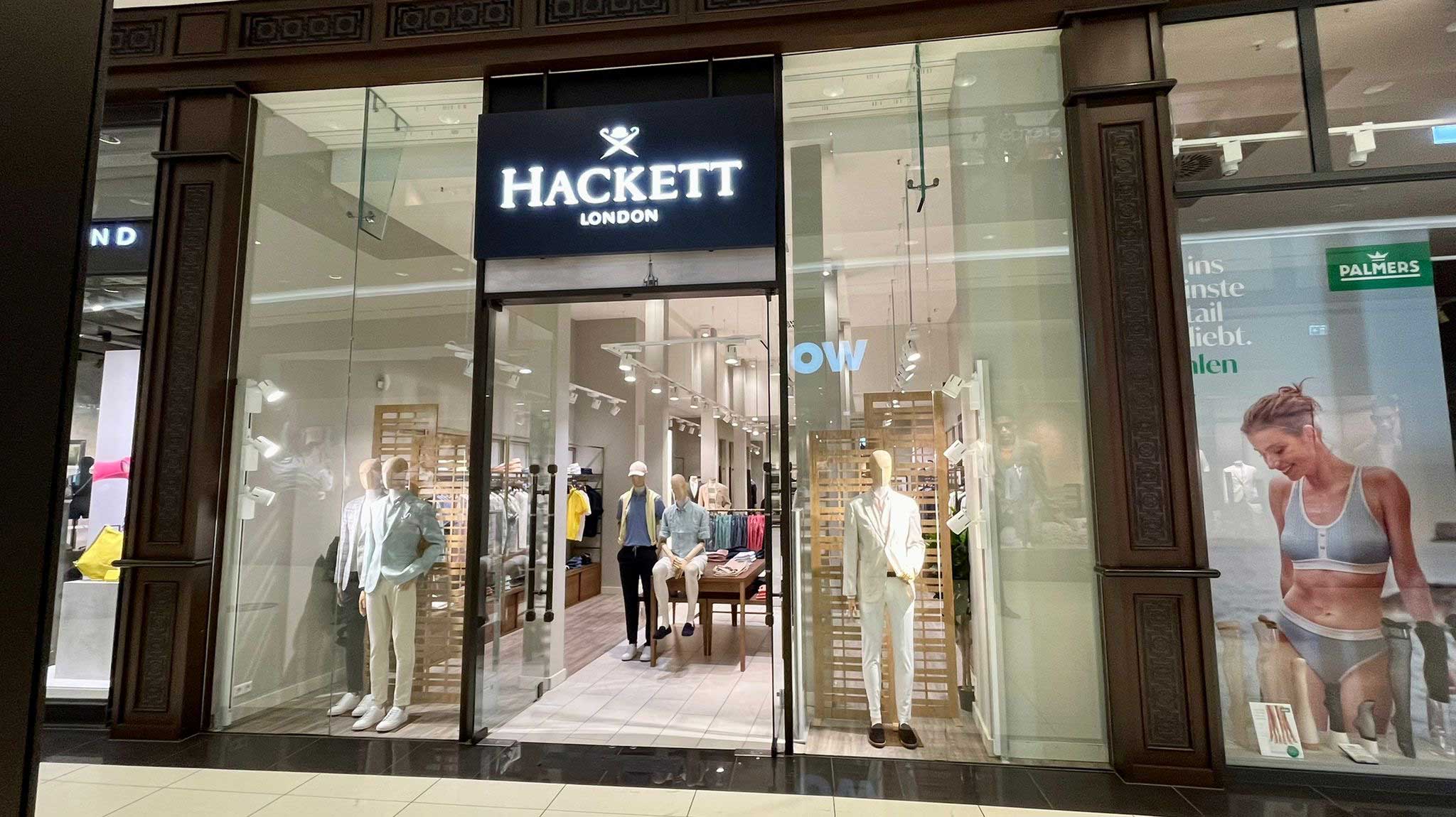 Hackett in der Mall of Berlin