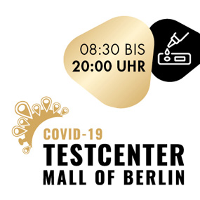 Covid19 Teststation in der Mall of Berlin